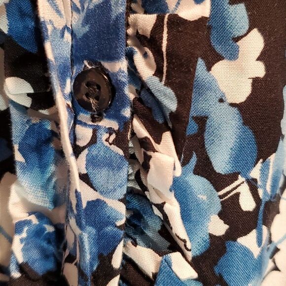 Lapis blue and white floral midi dress NWT - Picture 8 of 12